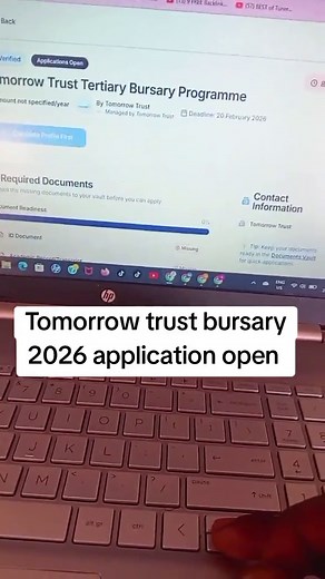 Tomorrow Trust Bursary 2026 Applications Now Open
