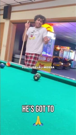 Unbelievable Pool Shot: When Doubt Turns Into Unintentional Success! #shorts