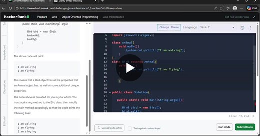 #java #javadevelopment #corejava #oops #inheritance #learningjourney #programming #hackerrank | Husna Taj