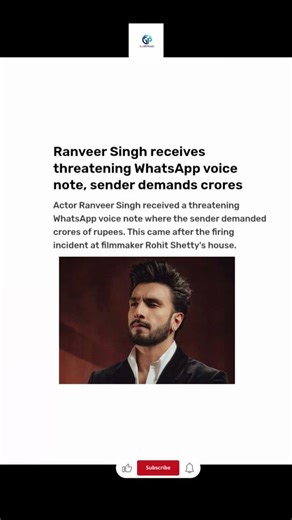 🚨 Ranveer Singh Receives Death Threat! Crores Demanded 😱 | Bollywood News