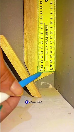 (Trick & tips).a quick and practical way to measure wall/floor angles