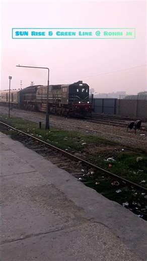 6Dn Green Line arrival @ Rohri jn Early morning #train #outing #travel #travelvlog #viralshorts2026