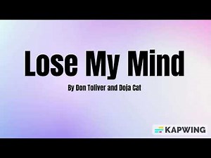 Don Toliver ft. Doja Cat - Lose My Mind | F1 Soundtrack Lyric Video