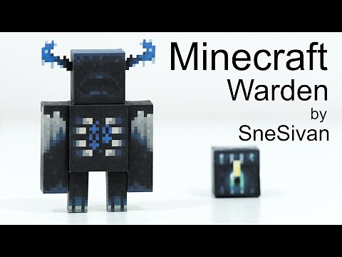 Challenge Yourself with DIY Minecraft Papercraft - Build Your Own Warden and Survive the Deep Dark!