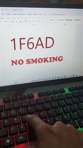 No Smoking 🚭 Symbol in MS Word (Secret Shortcut!)Stop Using Images! 🚭 Insert No Smoking Sign in