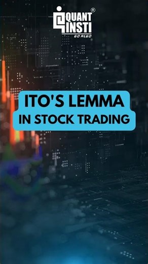 Ito's Lemma applied to trading | Stock trading with Ito's Lemma #algorithmictrading #algotrading