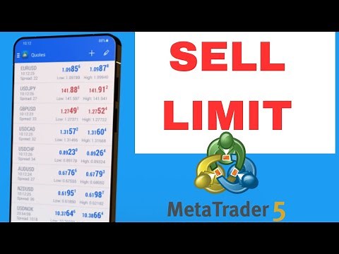 How to Place a Sell Limit Order on MT5 | Secret to Increasing Profits and Reducing Losses #forex