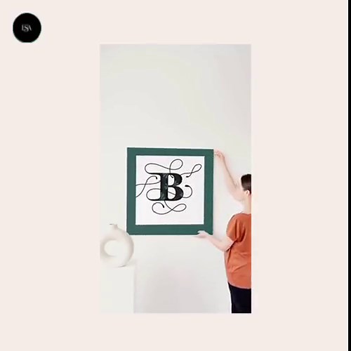 Decorative Letter B Printable Wall Art | Green Frame Alphabet Nursery Decor (digital Download) - Etsy