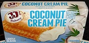 JJ's Bakery Lightly Glazed Snack Pies 4oz (Pack of 6) (Coconut Cream)