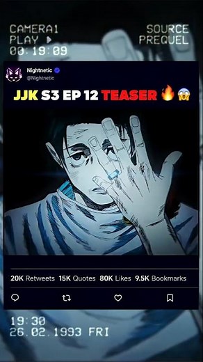 Jjk S3 Ep 12 Teaser 🤯💍| Jujutsu Kaisen Season 3 Ep 12