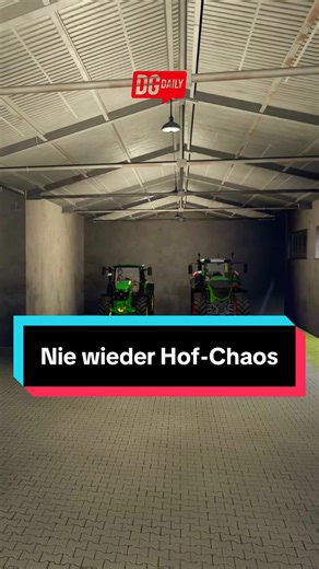 Endlich kein Paletten-Chaos mehr 😅 Und nachts sieht der Hof plötzlich richtig lebendig aus. Nutzt ihr lieber offene Höfe oder baut ihr alles strukturiert? #LS25 #FarmingSimulator25 #LS25Mods #DGDaily #ModHub