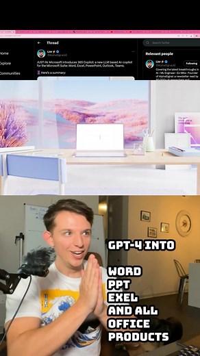 MICROSOFT ANNOUNCES AI INTO ALL PRODUCTS the battle continues #chatgpt #microsoft #office #ai #artificialintelligence