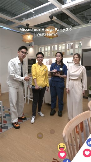 IKEA Malaysia on Instagram: "Missed IKEA House Party 2.0? This one's for our fashionably late friends 😌 Hit replay on IKEA.my/live to get inspired and shop alongside Anis, Chris, and our coworkers - Asma and Lara anytime now. *While stocks last. #IKEAMalaysia #IKEALive"