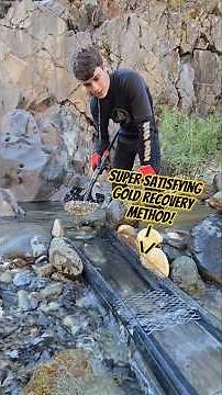 the green mountain gold trap! one of the most satisfying gold recovery methods