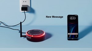 Cell Phone Ringer Amplifier & Flasher for Seniors, 116dB Loud External Ringer for Hard of Hearing, One-Button Answer & Decline, Call Message App Alerts, Ideal for Heavy Sleepers Noisy Areas