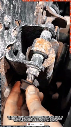 How Does This Tool Restore Damaged Bolt Threads So Perfectly?