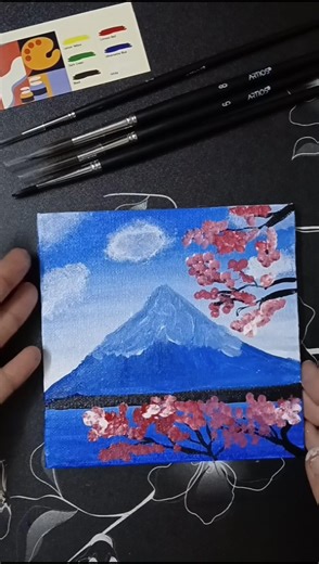 Aesthetic Canvas Painting 🎨✨✨#asthetic #canvaspainting