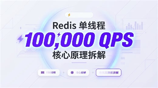 Redis为什么单线程还能抗10万QPS？