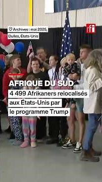 Les Afrikaners prioritaires aux États-Unis, une politique controversée • RFI