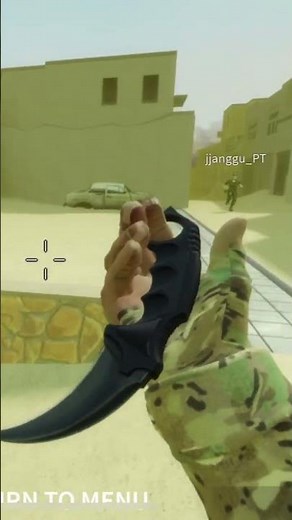 Karambit knife inspect with full graphics (Hyper realistic csgo guns) (Roblox)