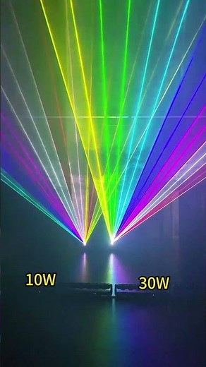 10W RGB Laser VS 30W RGB Laser Compare