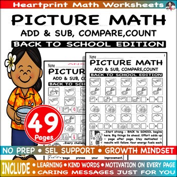 Addition & subtraction within 10 with pictures I counting & compare Go - BTS Ed.