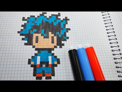 Como hacer a Izuku Midoriya (Deku) | Boku No Hero Academia | Pixel Art