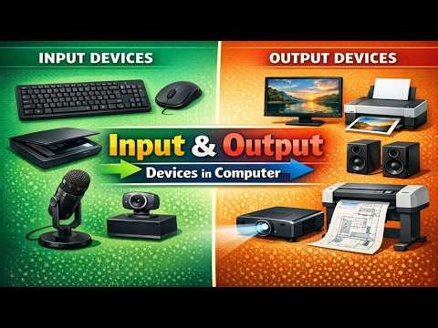 Input and Output Devices in Computer | Basic Computer Devices Explained