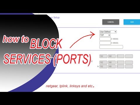 How to block services by port and schedule in Netgear router