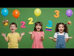 ONE TWO THREE KIDS SONG | Number Fun: Sing One, Two, Three with Us | #onetwothreesong