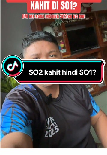 Pwedr ka bang maging SO2 kahit hindi SO1?