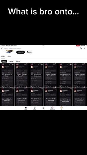 What is bro doing with that sound…