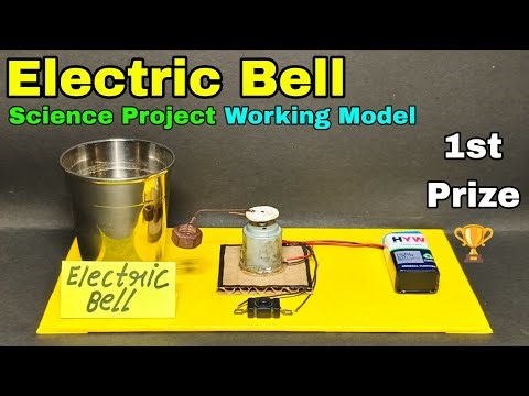 How to make Electric bell | Electric bell working model | Electric bell science project