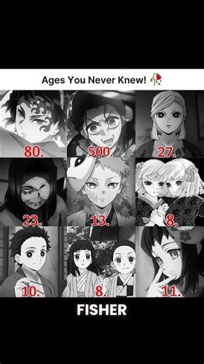 How Old Were They When They Died? 😭 #demonslayer