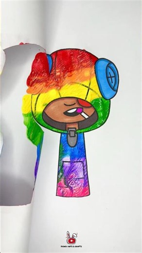 Sprunki Oc Leon Brawl Stars Beautiful Acrylic Paint Art 🥰✨ #drawing #art #satisfying