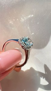 March’s birthstone, elevated—with our new aquamarine and diamond ring set in Platinum ✨ Shop our March birthstone collection today in our showrooms or online! ✨ | Fraser Hart | Facebook