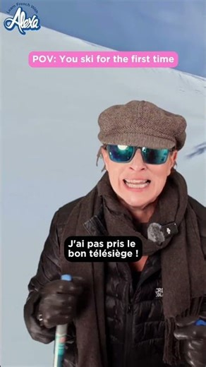 POV: You ski for the first time! (in French) ⛷