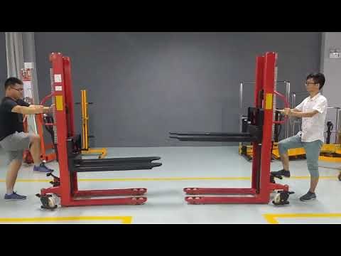 One Stop Handling Ireland Ltd - Manual Pallet Stacker Demonstration