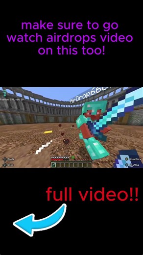 Fighting my friend airdrop in java pvp!! Make sure to also watch his vid #minecraft #minecraftpvp