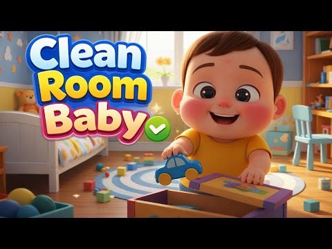 Clean Room Baby 🧹✨ | Good Habits Song for Kids | Cleaning Song Nursery Rhyme
