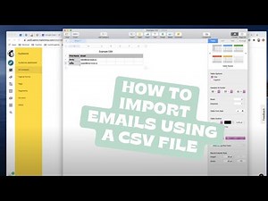 How To Import Emails to Mailchimp Using a CSV File