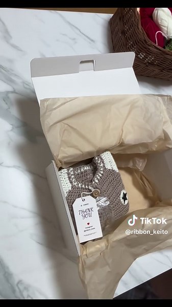 梱包動画📦💙🧶母の編み物販売記録
