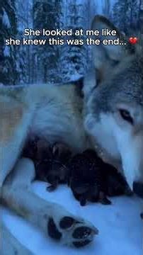 A wild wolf gave birth at my campsite 🐺💔 #wolf #wildlife #rescue