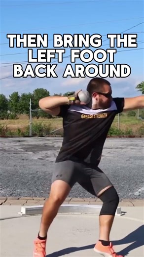 Learning the shot put reverse!