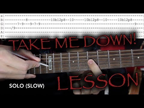 How to play Take Me Down on Guitar by The Pretty Reckless (Lesson/Tutorial)