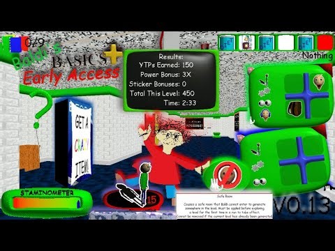 Putting These Stickers To The Test!!! - Baldi's Basics Plus V0.13 #17