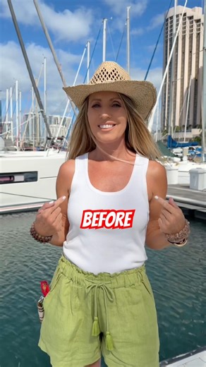 BEFORE or AFTER? Here’s how to change a simple tank top with a scarf ! #diyfashion #fashionhacks