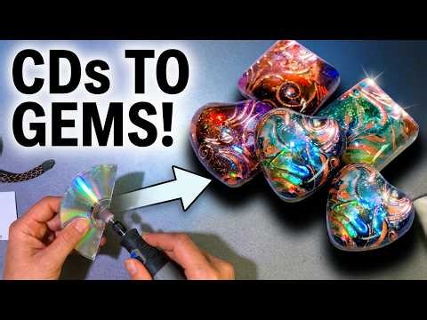 DIY Resin CD Jewelry That Actually Looks Expensive