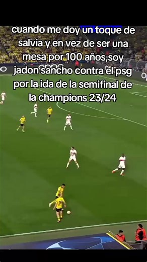 Jadon Sancho brillando contra el PSG