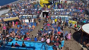 9K views · 180 reactions | Fun ship on the sea. Cruising With Carnival. ♥️ Carnival Cruisers LIDO DECK . | Carnival Cruise FUN | Facebook